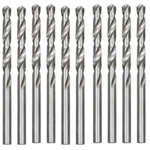 10 Brocas de Aço Rápido Prando 9/64