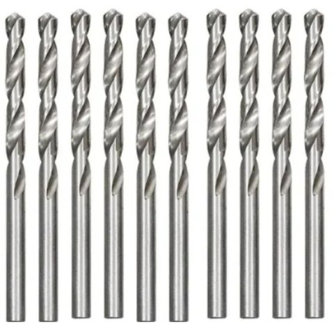 10 Brocas de Aço Rápido Prando 9/64