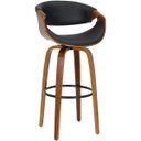 Ver imagem 1 de Banqueta Munch Estofada com Base Giratória:preto