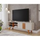 Ver imagem 6 de Rack para TV até 60 Polegadas 100% MDF 180cm Pés em Madeira Maciça Linhares Espresso Móveis Branco