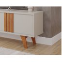 Ver imagem 5 de Rack para TV até 60 Polegadas 100% MDF 180cm Pés em Madeira Maciça Linhares Espresso Móveis Branco