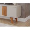 Rack para Tv até 60 Polegadas Pés Madeira Maciça Linhares Espresso Móveis 100% MDF - 5