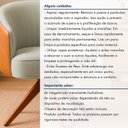 Ver mais imagens de Poltrona Giratória Linho Premium Base Madeira Maciça Juliana