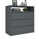 Ver imagem 2 de Cômoda 3 Gavetas 1 Nicho 100% MDF Gales