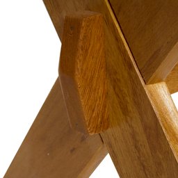 Conjunto Mesa 2m 2 Bancos Sem Encosto Madeira Maciça Angelim - 4