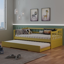 Ver imagem 1 de Bicama Infantil em Madeira Maciça/MDF American Amarelo