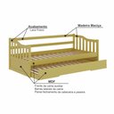 Ver imagem 4 de Bicama Infantil em Madeira Maciça/MDF American
