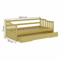 Ver imagem 3 de Bicama Infantil em Madeira Maciça/MDF American Amarelo