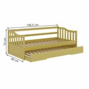 Ver imagem 3 de Bicama Infantil em Madeira Maciça/MDF American