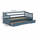 Ver imagem 3 de Bicama Infantil em Madeira Maciça/MDF American Azul