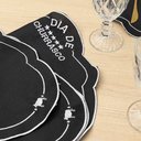 Ver imagem 3 de Kit 6 Jogos Americanos Retangular com Guardanapos Bordado Preto - Dia de Churrasco