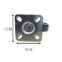 Ver imagem 4 de Rodízio Rodinha Giratório Placa Base Aço Roda Pp Cinza Diâmetro 50mm 2" Altura 75mm