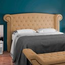 Ver imagem 2 de Cabeceira Cama Box Casal 195 Cm Sofia Bouclê Mostarda - Lyam Decor