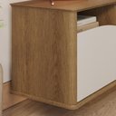 Ver imagem 5 de Painel com Rack 100% em MDF Enseada - Jequitibá/Palha