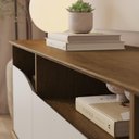 Ver imagem 3 de Painel com Rack 100% em MDF Enseada - Jequitibá/Palha
