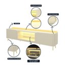 Ver imagem 6 de Rack para TV até 85 Polegadas com LED com Pés Ferro 230cm Splendore Yescasa