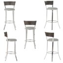 Ver imagem 5 de Jogo de Mesa Bistrô com Tampo de Vidro Redondo 4 Banquetas em Alumínio e Fibra Sintética Argila