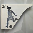 Ver imagem 7 de Par Mão Francesa Moderna 20cm Jogador Futebol Aço Branco Prateleira Zarg