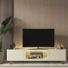 Rack para TV até 85 Polegadas com LED com Pés Madeira 230cm Splendore Yescasa - 1