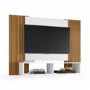 Ver imagem 3 de Painel para Tvs 42 Navi Branco Ripado Bechara