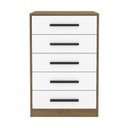 Ver imagem 5 de Cômoda com 5 Gavetas 60,4cm Multimóveis CR45364 Mel/Branco