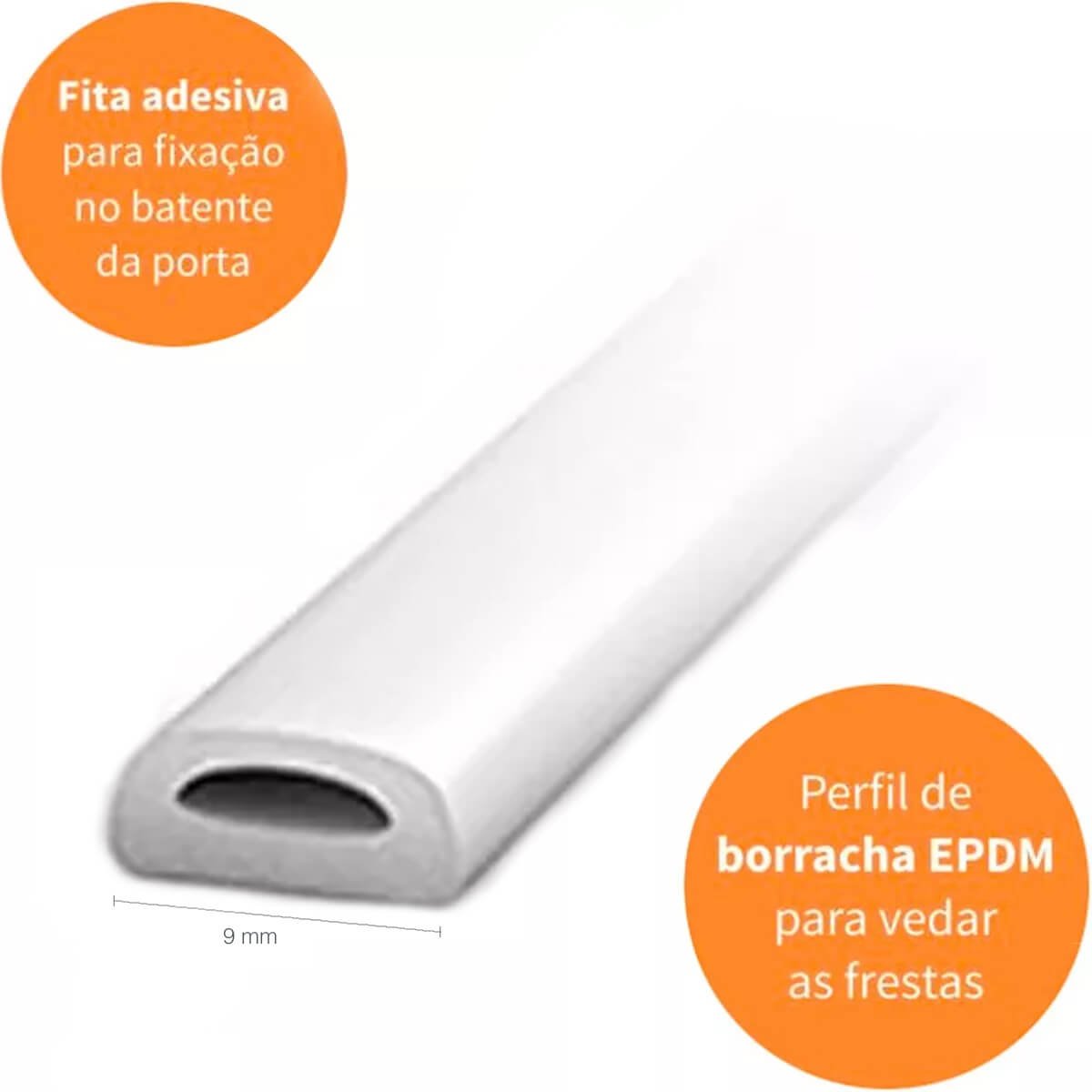 Fita Veda Fresta Veda Porta Contra Insetos e Poeira Vedação 4MM - 5