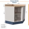 Cozinha Modulada 8 Peças 3 Aéreos 3 Balcões Adega e Toalheiro Arizona CabeCasa MadeiraMadeira - 18