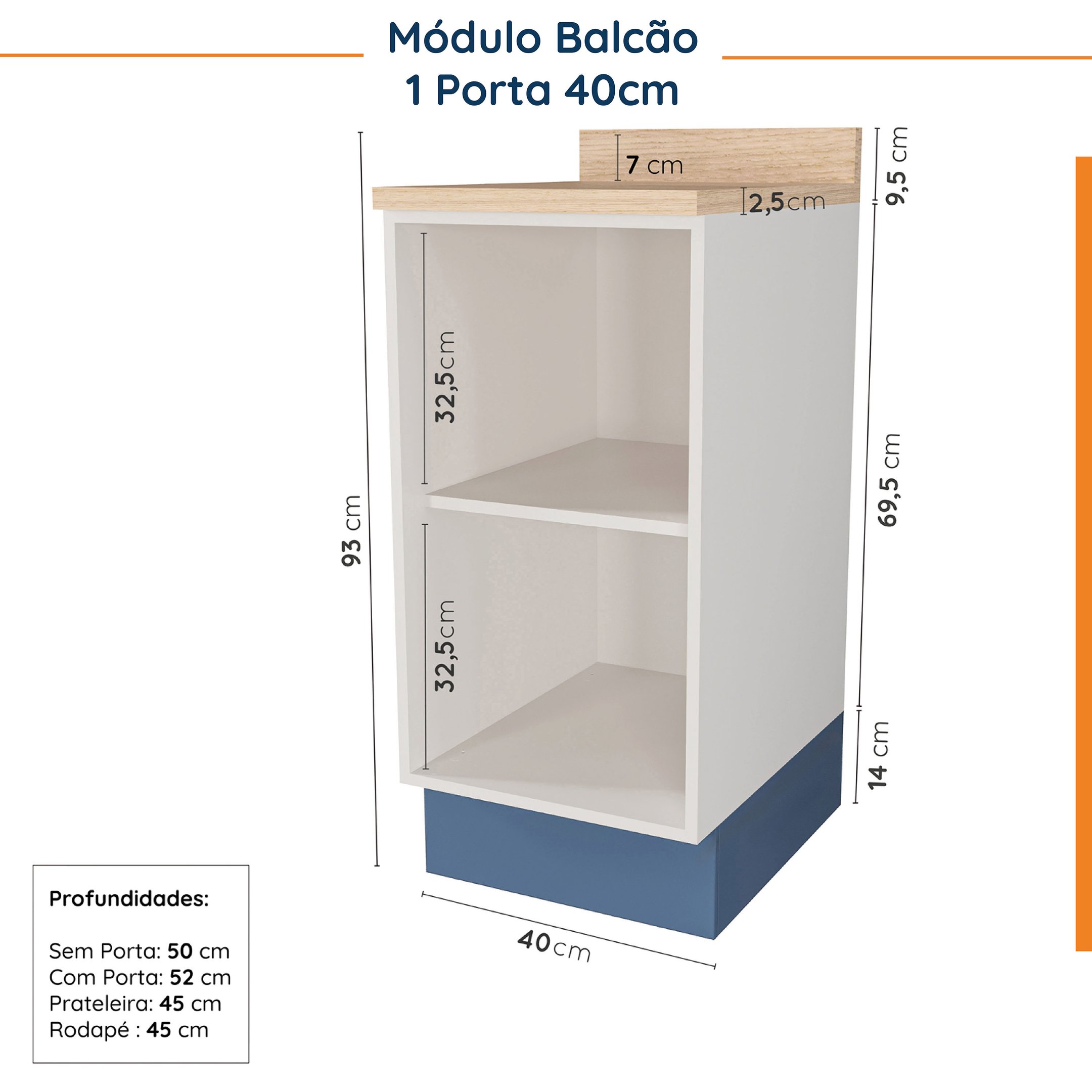 Cozinha Modulada 8 Peças 3 Aéreos 3 Balcões Adega e Toalheiro Arizona CabeCasa MadeiraMadeira - 17