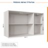 Cozinha Modulada 8 Peças 3 Aéreos 3 Balcões Adega e Toalheiro Arizona CabeCasa MadeiraMadeira - 15