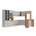 Ver imagem 1 de Cozinha Modulada Completa de Canto 11 Peças com Bancada 380cm Isabelle Delmarco