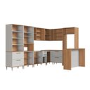 Ver imagem 4 de Cozinha Modulada Completa de Canto 11 Peças com Bancada 380cm Isabelle Delmarco