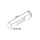 Ver imagem 3 de Rack para TV até 85 Polegadas com LED com Pés Vidro 230cm Splendore Yescasa