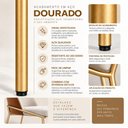 Ver imagem 4 de Kit 2 Cadeiras Tulipa Estofadas e Base em Aço Carbono para Cozinha e Sala de Jantar - Dourado |