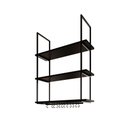 Ver imagem 1 de Nicho Industrial Suspenso Denver 80cm - Preto