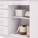 Ver imagem 6 de Cômoda 5 Gavetas com Sapateira 2 Portas Branco