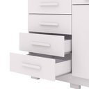 Ver imagem 5 de Cômoda 5 Gavetas com Sapateira 2 Portas Branco