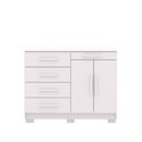 Ver imagem 2 de Cômoda 5 Gavetas com Sapateira 2 Portas Branco