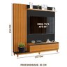 Painel Home Ripado 100% Mdf Preto para Tv de até 65 Polegadas - 4