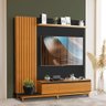 Painel Home Ripado 100% Mdf Preto para Tv de até 65 Polegadas - 1