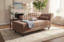 Ver imagem 1 de Recamier Decorativo Divã Styllus Lado Esquerdo Suede Capuccino