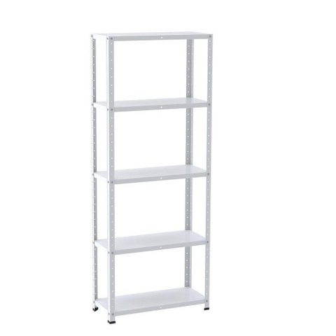 Estante de Estrutura Metálica com 5 Prateleiras 175cm(a)92acm(l)40cm(p) com Reforço Branco