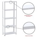 Ver imagem 6 de Estante de Estrutura Metálica com 5 Prateleiras 175cm(a)92acm(l)40cm(p) com Reforço Branco