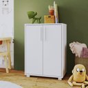 Ver imagem 1 de Balcao Infantil 2 Portas 1 Prateleira Branco - CASATEMA