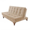 Ver imagem 3 de Sofá-Cama Bangkok Design Moderno 1.90m Retrátil e Reclinável para Sala e Quarto Bege