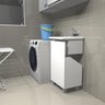 Armário Gabinete Tanque Lavanderia sem Perfil Nicho Embutir Multiuso Decoração - 4