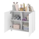Ver imagem 4 de Balcão Infantil 2 Portas 1 Prateleiras 4 Pés Rodízio Casatema MadeiraOriginals Branco