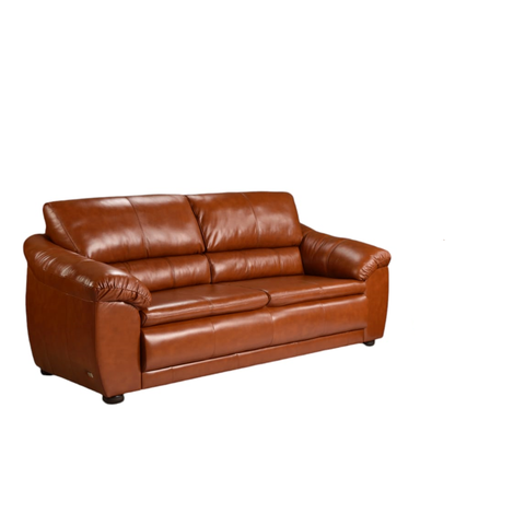 Sofá Decorativo Sala de Estar Monaco 2 Lugares 200cm Couro Conhaque - Mozzelar