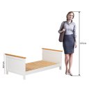 Ver imagem 4 de Cama Infantil de Madeira Maciça Nest Yescasa Branco/Carvalho