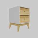 Ver imagem 6 de Mesa de Cabeceira Infantil 2 Gavetas Sing