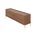 Ver imagem 3 de Rack Jasper 185 Cm Tv até 75 Polegada Sala - Canella com Champanhe